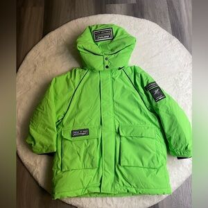 Kids Green puffer Jacket